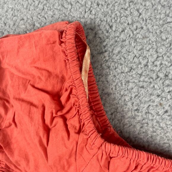 Sim & Sam Women's Small Red 100% Cotton Off the Shoulder Puff Sleeve Crop Top - Picture 13 of 13